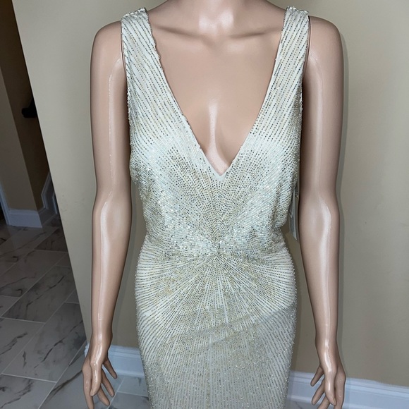 Aidan mattox beaded evening dress - Picture 3 of 16